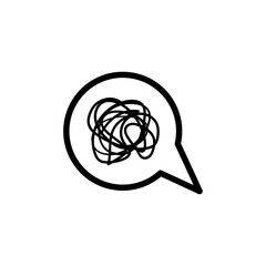 bubble chat complicated vector design template illustration