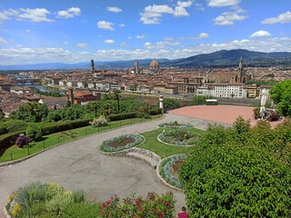 Italia, Toscana, Firenze, panorama della città vista da Piazzale Michelangelo.