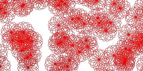 Light Red vector template with circles.