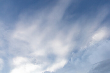 The blue sky and cloud 