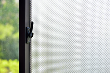Frosted glass film on aluminum alloy Windows