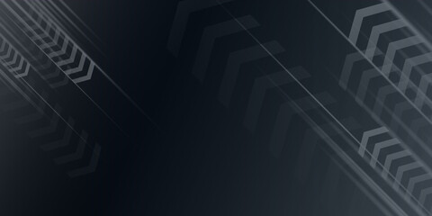 Black presentation background with speed and arrow concept for modern corporate design