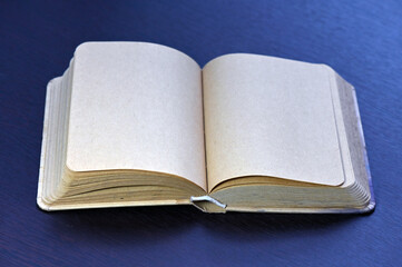 Open books on the table