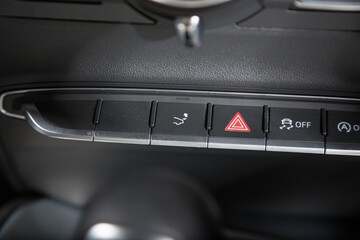 Buttons in car interior