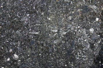 Minerals in a volcanic rock on the Pacific Northwest beach