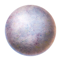 Fototapeta premium A volumetric ball with a texture like a planet. Texture in a circle drawn by watercolor. Colorful planet for design.
