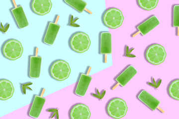 ghiaccioli gelato lime menta estate caldo 