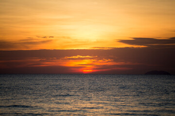 sunset at the beach