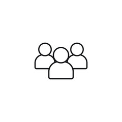 Obraz premium group icon vector