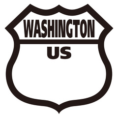全米50州 国道標識板　US ROUTE SIGHN BOARD Washington ワシントン州