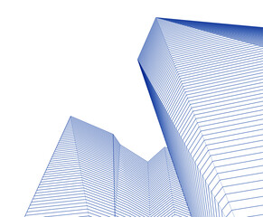 Fototapeta na wymiar city architecture abstract 3d illustration