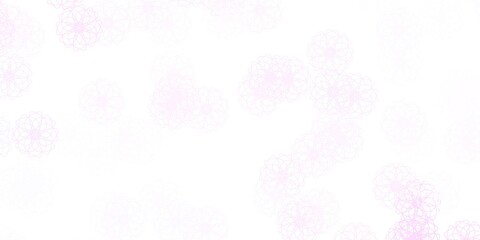 Light Purple vector natural layout with flowers.