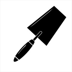 Simple black trowel icon