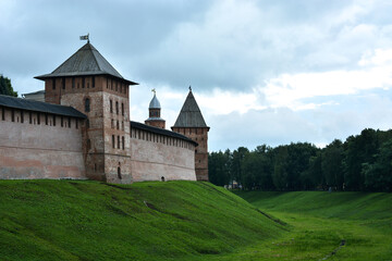 Fototapeta na wymiar Novgorod Kremlin. Veliky Novgorod, Russia