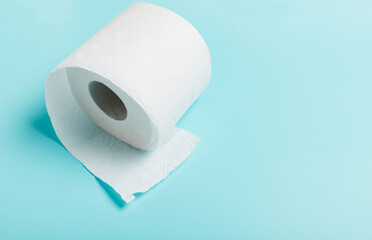 The concept of hygiene, cleanlinessю. white toilet paper