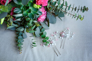 Beautiful natural flower bridal bouquet