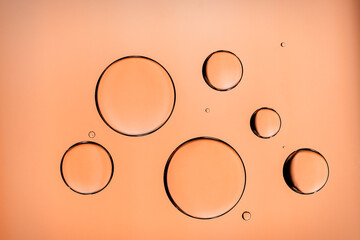Colorful bubbles in water
