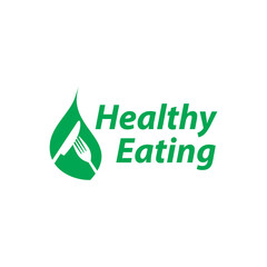 vector logo healthy eating