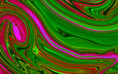 abstract funky liquify pattern green pink liquid wallpaper background