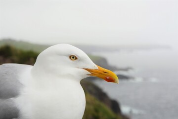 close up of a seagull