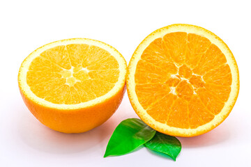 Orange slice, isolated on white background
