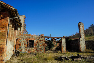 Abandoned house ruined