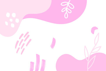 Hand drawn abstract Pop Memphis Background.Applicable for brochures, posters, banners and covers.