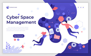 Flat Landing Page Template