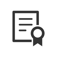 Simple illustration of a licence icon