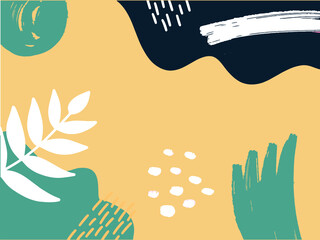 Hand drawn abstract Pop Memphis Background.Applicable for brochures, posters, banners and covers.