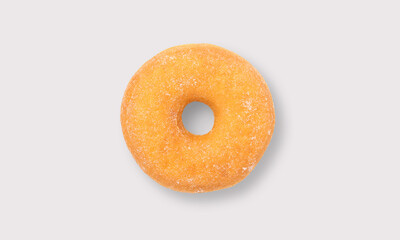 Plakat Glazed donut on a white background