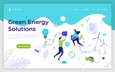 Flat Landing Page Template