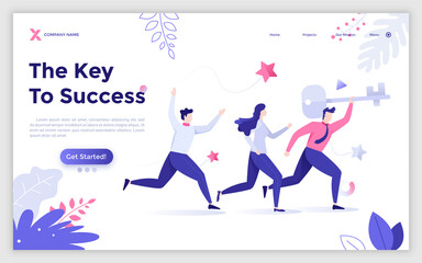 Flat Landing Page Template