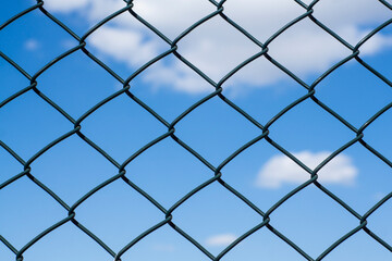 Fototapeta premium chain link fence