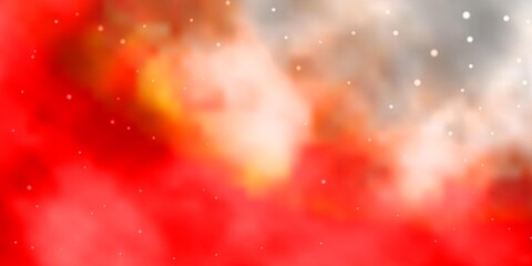 Light Red vector template with neon stars. Colorful illustration with abstract gradient stars. Pattern for websites, landing pages.
