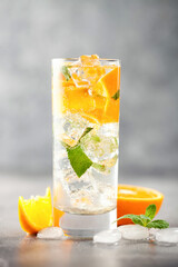 Summer drinks with  orange