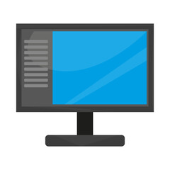 Isolated PC screen icon