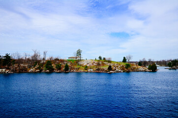 A small island in Saint Lawrence River