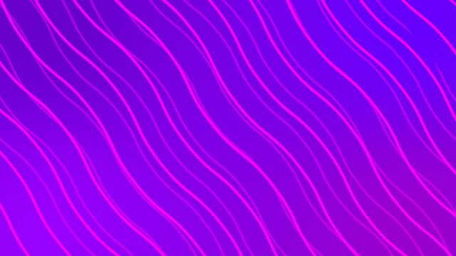 Super smooth slow-motion animated wavy lines background of purple/violet color