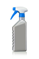 eine Spr&uuml;hflasche mit Reinigungsmitteln isoliert auf wei&szlig;