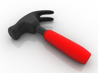  3d illustration Reflex Hammer 