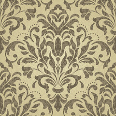 Seamless damask pattern. Vintage decorative elements. Hand drawn background. Islam, Arabic, Indian, ottoman motifs. Perfect for printing on fabric, ceramic tile or paper. Vector.