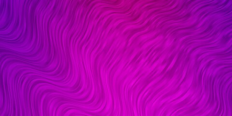 Light Pink vector background with curved lines. Colorful illustration in abstract style with bent lines. Design for your business promotion.