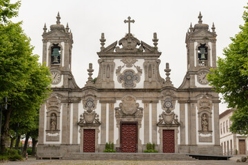 Fototapeta na wymiar The Sanctuary of Senhor Bom Jesus or the Senhor de (Lord of) Matosinhos is both the city's most outstanding monument and its parish church, Matosinhos, Portugal.