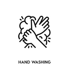 hand washing icon vector. hand washing sign symbol 