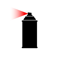  Spray can vector icon on white background