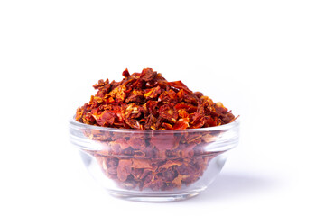 tomato flakes in white natural spice