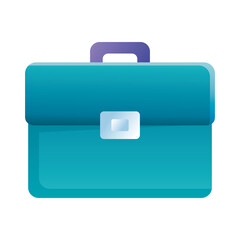 Isolated suitcase bag vector design