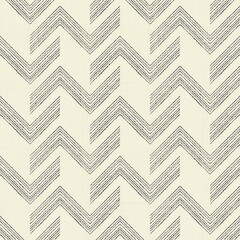 Naadloos abstract hand getrokken patroon. Chevronpatroon in doodle op textuurachtergrond kan worden gebruikt voor keramische tegels, behang, linoleum, textiel, inpakpapier, webpagina-achtergrond. Vector