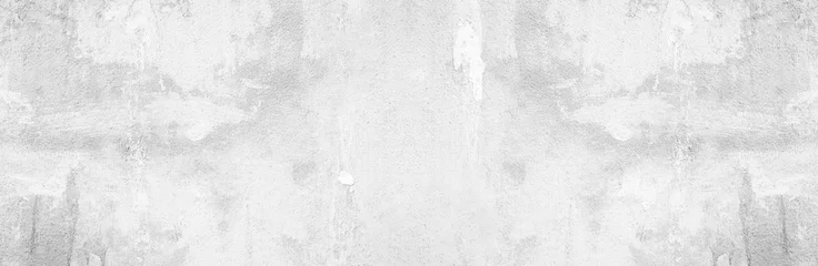 Foto op Canvas Panoramic grey paint limestone texture background in white light seam home wall paper. Back flat wide concrete stone table floor concept surreal granite quarry stucco surface grunge panorama landscape © Art Stocker